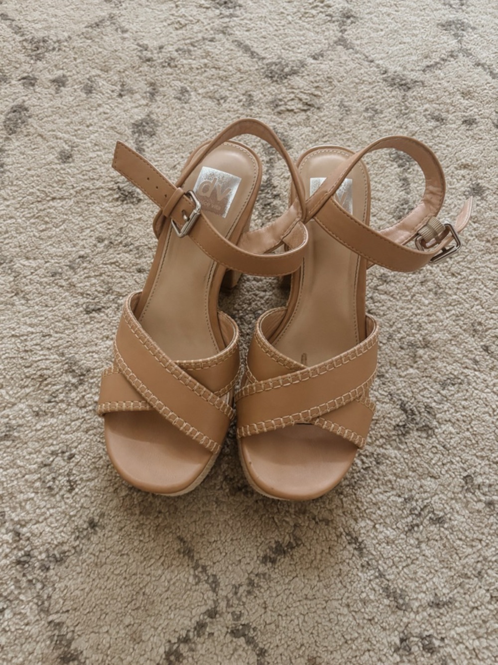 Women’s Tan Strappy Dress Heels